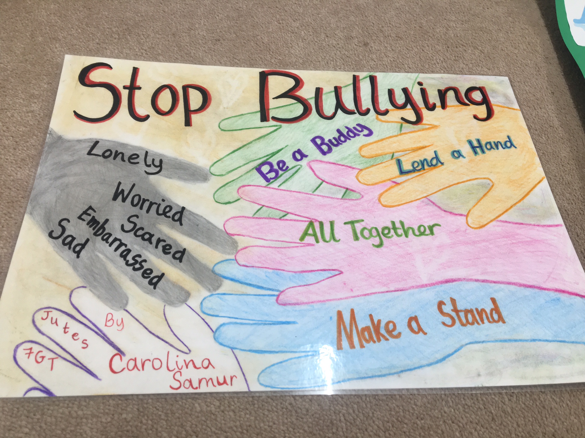 AntiBullying Poster Competition 2017 Mill Hill Schools